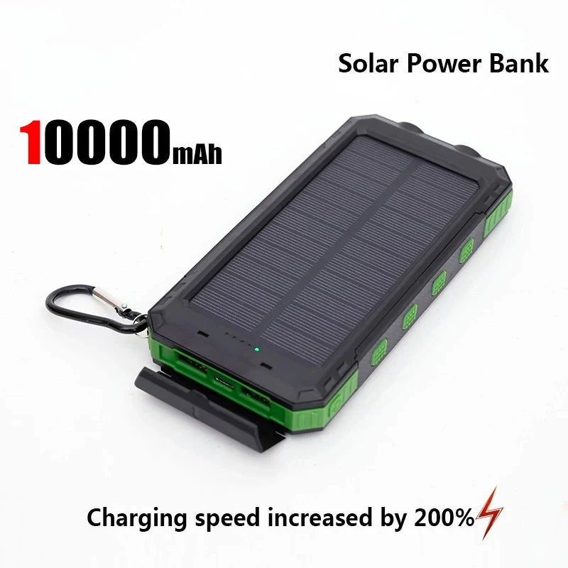 ONEPLUS 50000mAh Solar Power Bank – Portable External Battery Charger with LED Light for iPhone & Samsung