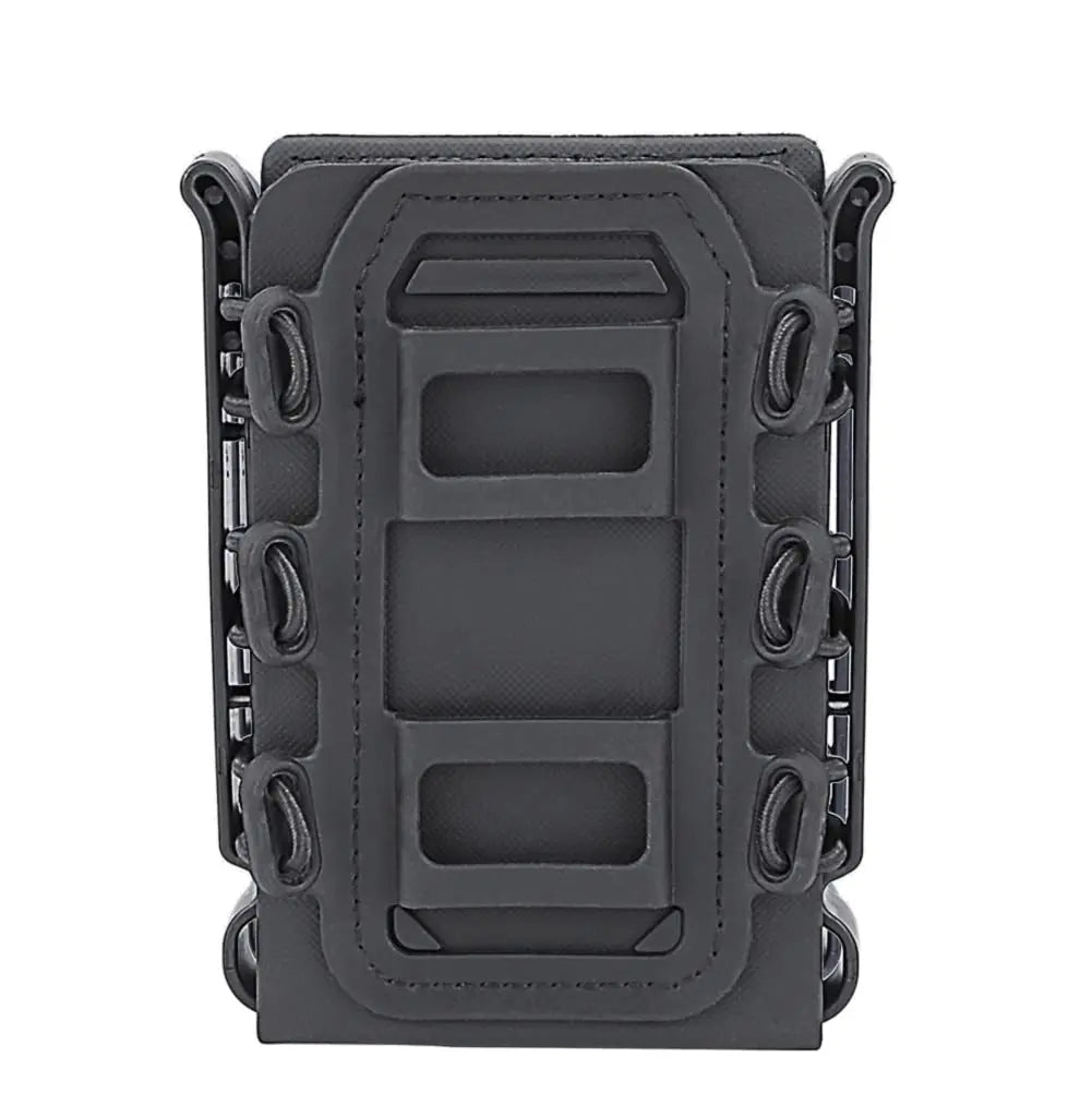 Tactical Fast Mag Pouch – Flexible TPR Magazine Holder for AR15 M4 5.56/7.62, Molle Carrier Holster for Hunting Accessories