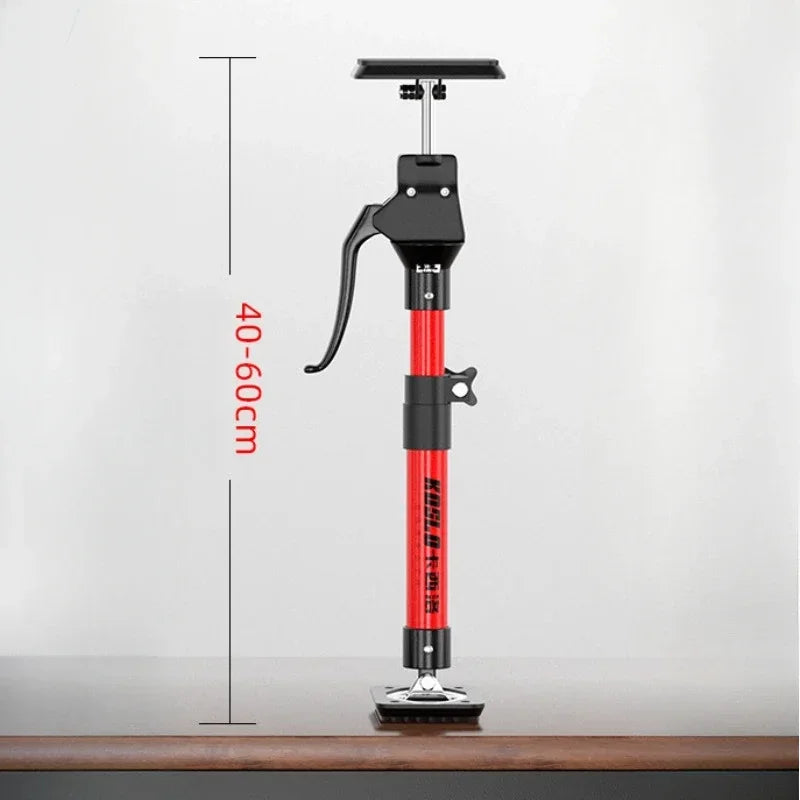 Adjustable Telescopic Support Rod – Steel Hand Jack Bracket for Hanging & Lifting Bathroom Cabinet Installation