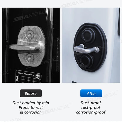 BLALION Car Door Shockproof Silicone Cushions - Mute Buffer Pads and Protective Covers for Car Doors