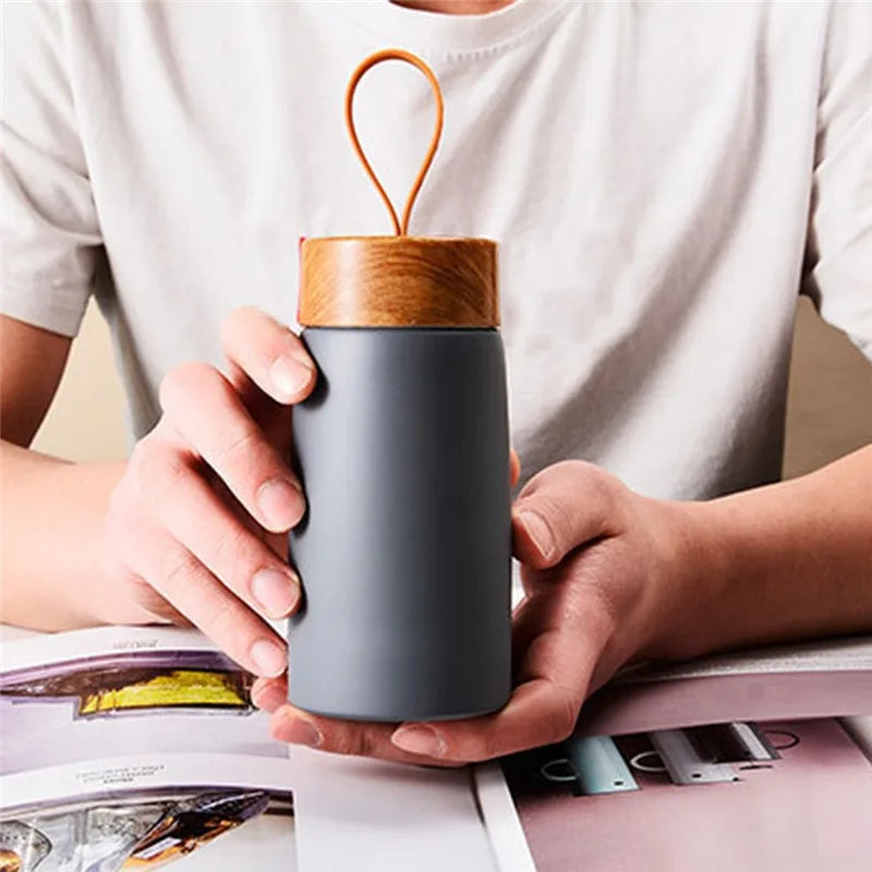 Insulated Coffee Mug - 304 Stainless Steel Tumbler, Portable Vacuum Flask Mini Water Bottle, Thermal Travel Cup