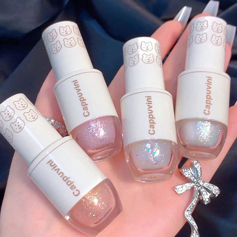 Cappuvini Star Dots Liquid Eye Shadow, Pearlescent High Gloss, Fine Flashing for Easy Application, Dazzling Liquid Eye Shadow