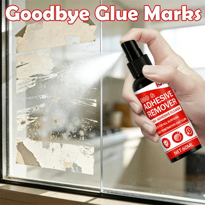 KJM Glue Remover Spray - Fast Adhesive Residue Cleaner for Wall Hooks, Double-Sided Tape, Car Decals, and Stickers