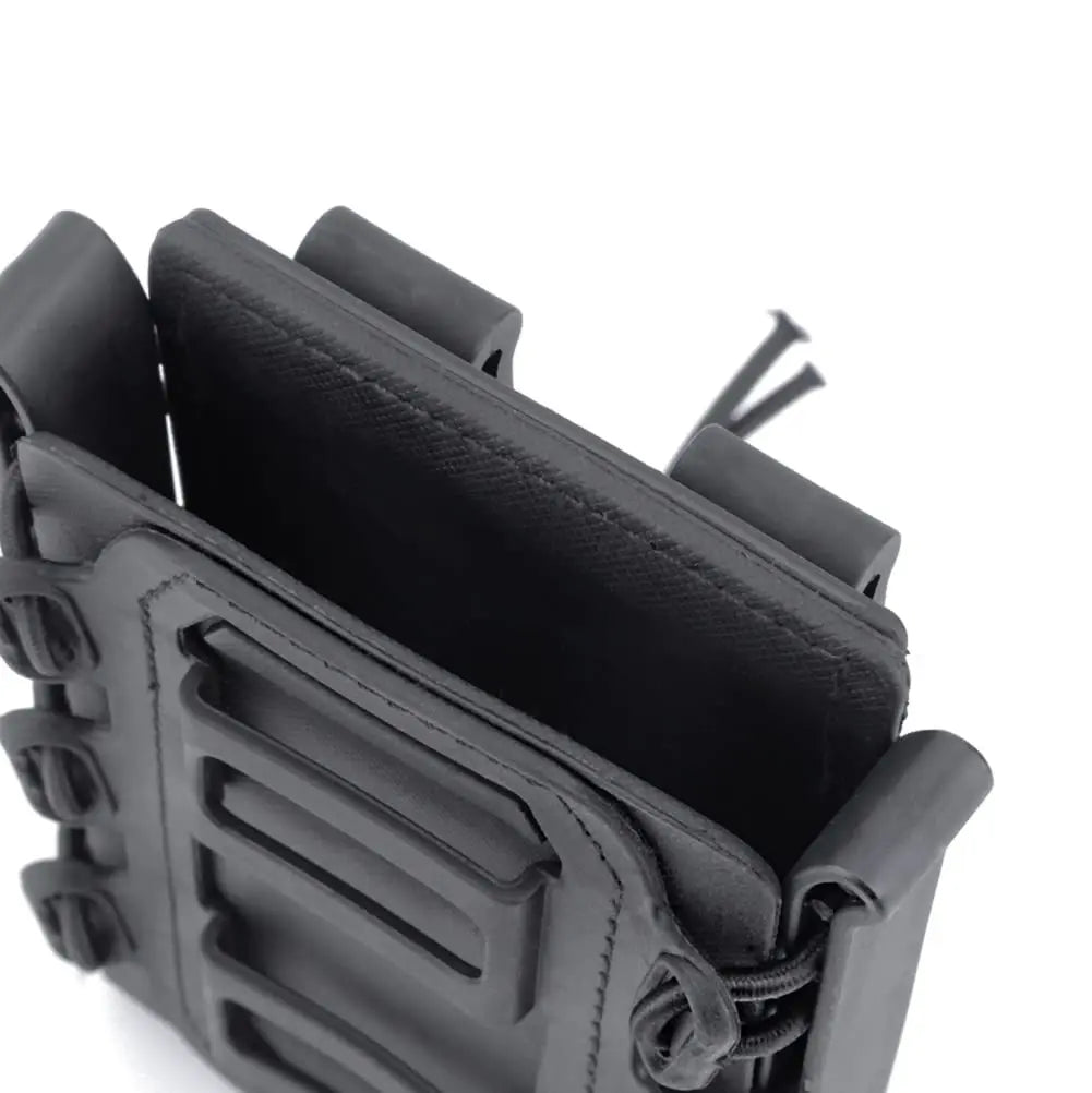 Tactical Fast Mag Pouch – Flexible TPR Magazine Holder for AR15 M4 5.56/7.62, Molle Carrier Holster for Hunting Accessories