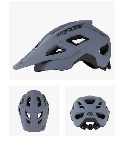 BATFOX Matte Black MTB Bike Helmet – Men's Mountain Bike Cycling Helmet Casco Ciclismo