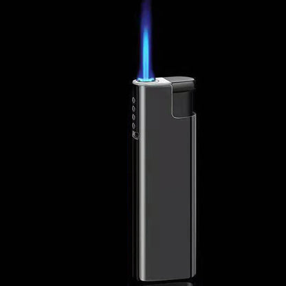 Outdoor Windproof Blue Flame Lighter – Direct Injection Cigarette Lighter for Camping & Smoking Tools (1/50 Pack)