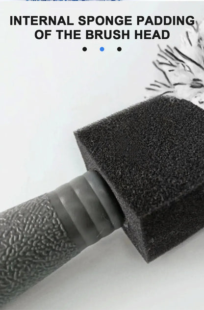 SEAMETAL Car Wheel & Tire Cleaning Brush – Portable Plush Hub Brush for Car Detailing and Dust Removal