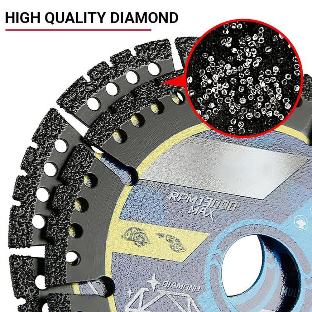 Multi-Material Cutting Blades - Angle Grinder Saw Blades for Metal, Tile, Stone, Plastic, Marble & Alloy Cutting