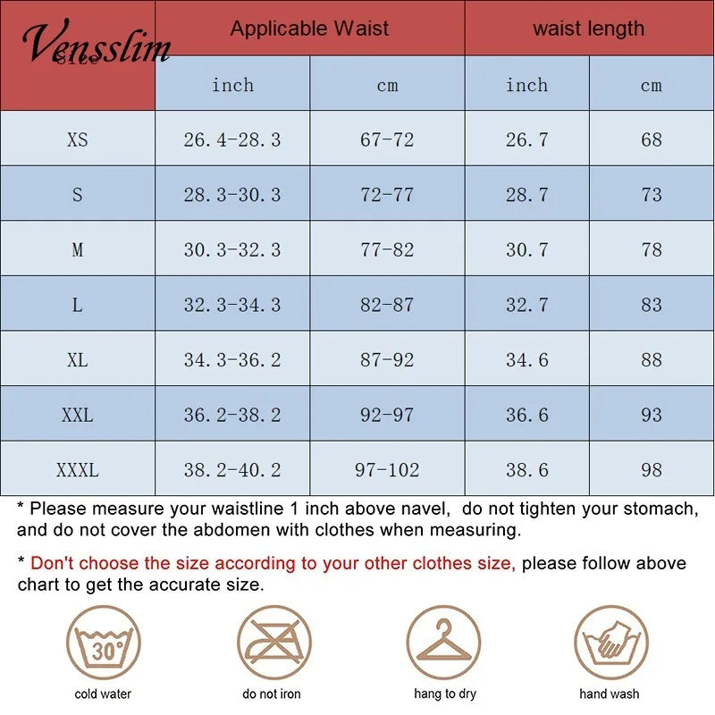 Vensslim XS-3XL Women’s Waist Trainer Belt – 3-Segment Underbust Tummy Cincher Corset Shapewear for Hourglass Slimming