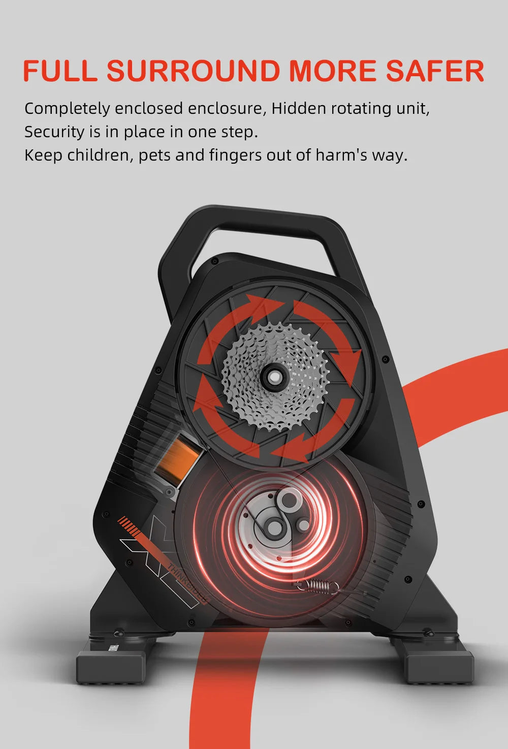 ThinkRider X2Max Smart Bike Trainer — MTB & Road Bicycle Home Trainer with Built-In Power Meter