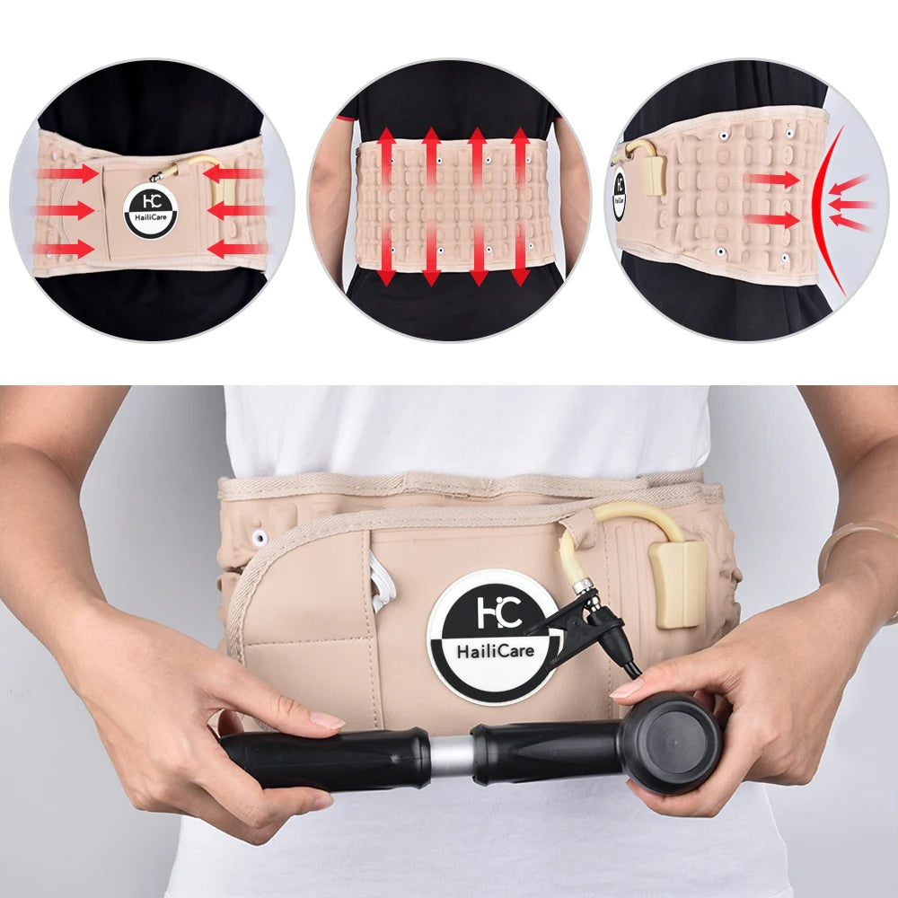 Heating Waist Massager Belt — Vibration & Inflatable Back Pad for Relaxation and Pain Relief