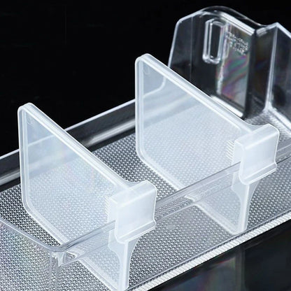 10 Pcs Refrigerator Partition Board - Adjustable Plastic Dividers for Kitchen Organization and Bottle Can Storage