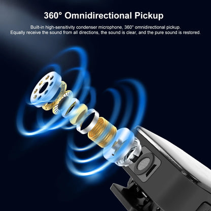 PULUZ Wireless Lavalier Microphone – Dual Mics with 8-Pin & Type-C Receiver for iPhone, iPad, & Android