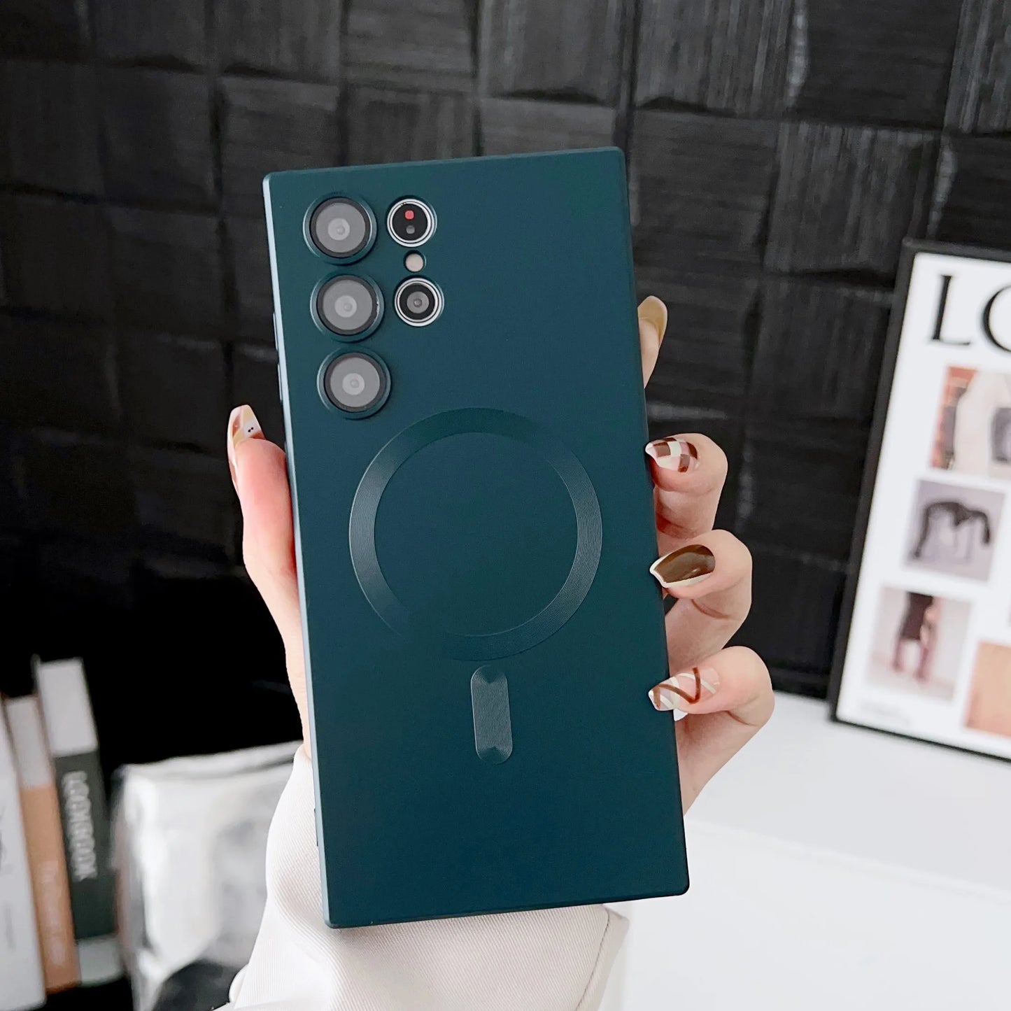 Luxury Magnetic Wireless Charging Case - Shockproof Soft Cover for Samsung Galaxy S26, S25, S24 & S23 Series