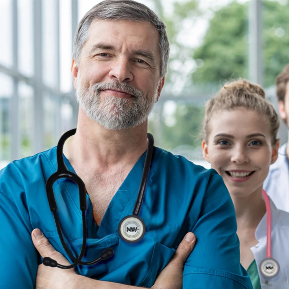 Portable Double-Sided Medical Stethoscope — Professional Cardiology Stethoscope for Doctors, Nurses, and Medical Use