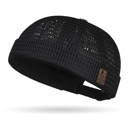 Outdoor Sport Mesh Cap - Breathable Adjustable Summer Hip-Hop Cycling Docker Beanie Hat