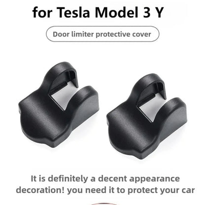 Tesla Model 3/Y Juniper & Highland 2019–2026 Door Lock Limiter Protector - ABS Door Stopper and Latch Guard Cover Kit
