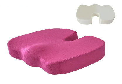 Orthopedic Memory Foam Seat Cushion – U-Shaped Coccyx Support Pad for Office Chair, Car & Home Comfort Massage Cushion