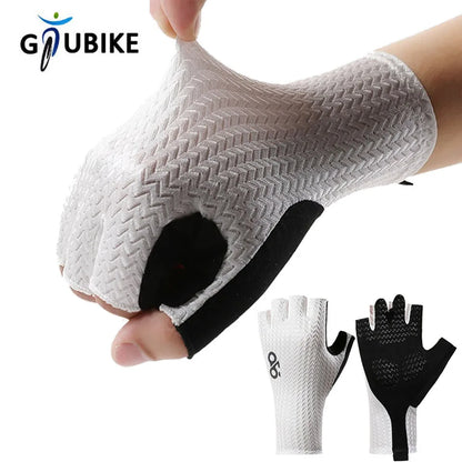 GTUBIKE Summer Half Finger Cycling Gloves – Ultralight, Breathable, Anti-Slip with Silicone Pads