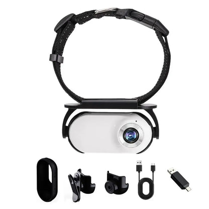 Cat Camera Pet Collar Action Camera - Lightweight 0.96in HD Rechargeable Wide-Angle Video Recorder