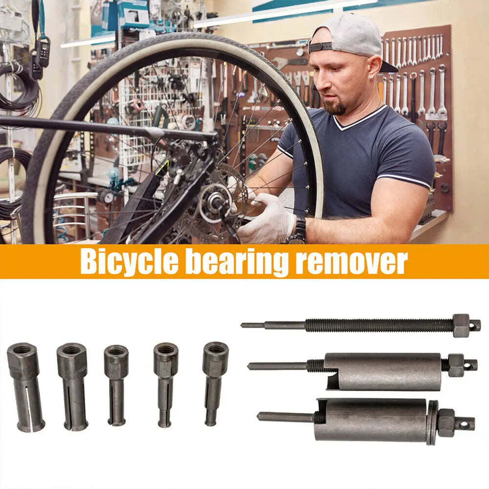Bike & Motorcycle Bearing Puller Tool Kit — Bearing Disassembly & Extractor Set for Cycling Repair Accessories