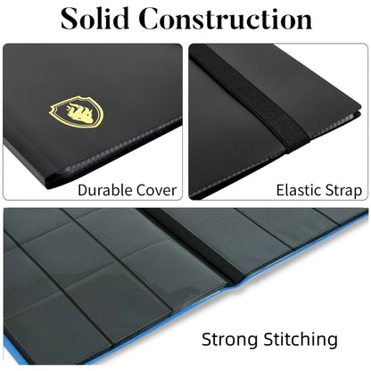 360 Pocket Trading Card Binder – 9 Pocket Side-Loading Album for Yugioh, MTG & TCG Cards