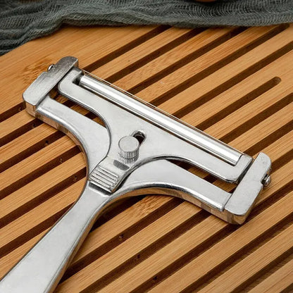 Adjustable Stainless Steel Wire Cheese Slicer - 1pc Kitchen Tool for Perfectly Cut Soft and Semi-Hard Cheeses