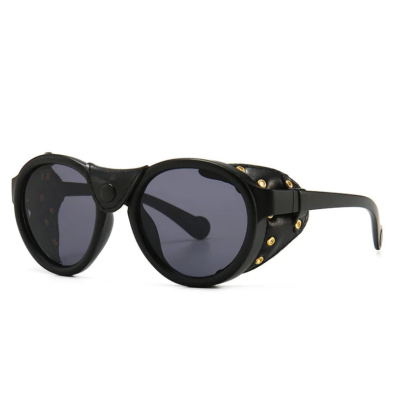 46311 Steampunk Oval Windproof Goggles – Vintage UV400 Sunglasses for Men & Women