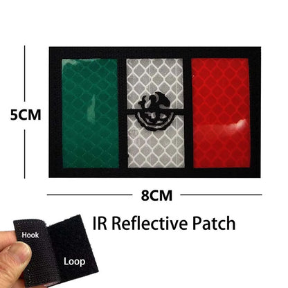 Mexico Flag Eagle Skull Patch - Embroidered Fabric & PVC Tactical Applique Badge for Bags and Gear