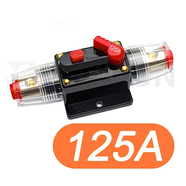 Manual Reset Circuit Breaker - 20A-300A Waterproof 12V-48V DC Car Audio Marine Fuse