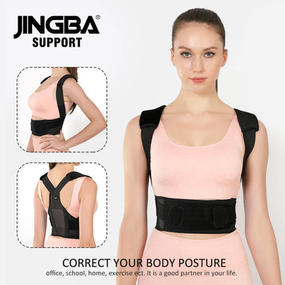 Fully Adjustable Upper Spine Support: Back Brace Posture Corrector for Men and Women