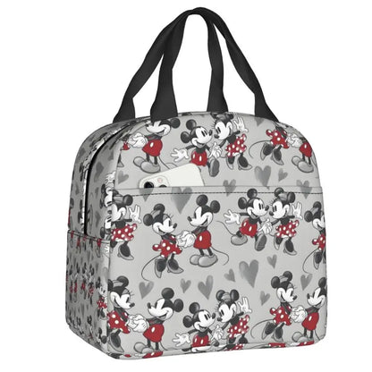 Custom Mickey Mouse Insulated Lunch Bag – Cartoon Thermal Cooler Lunch Box for Kids, Men & Women School Tote