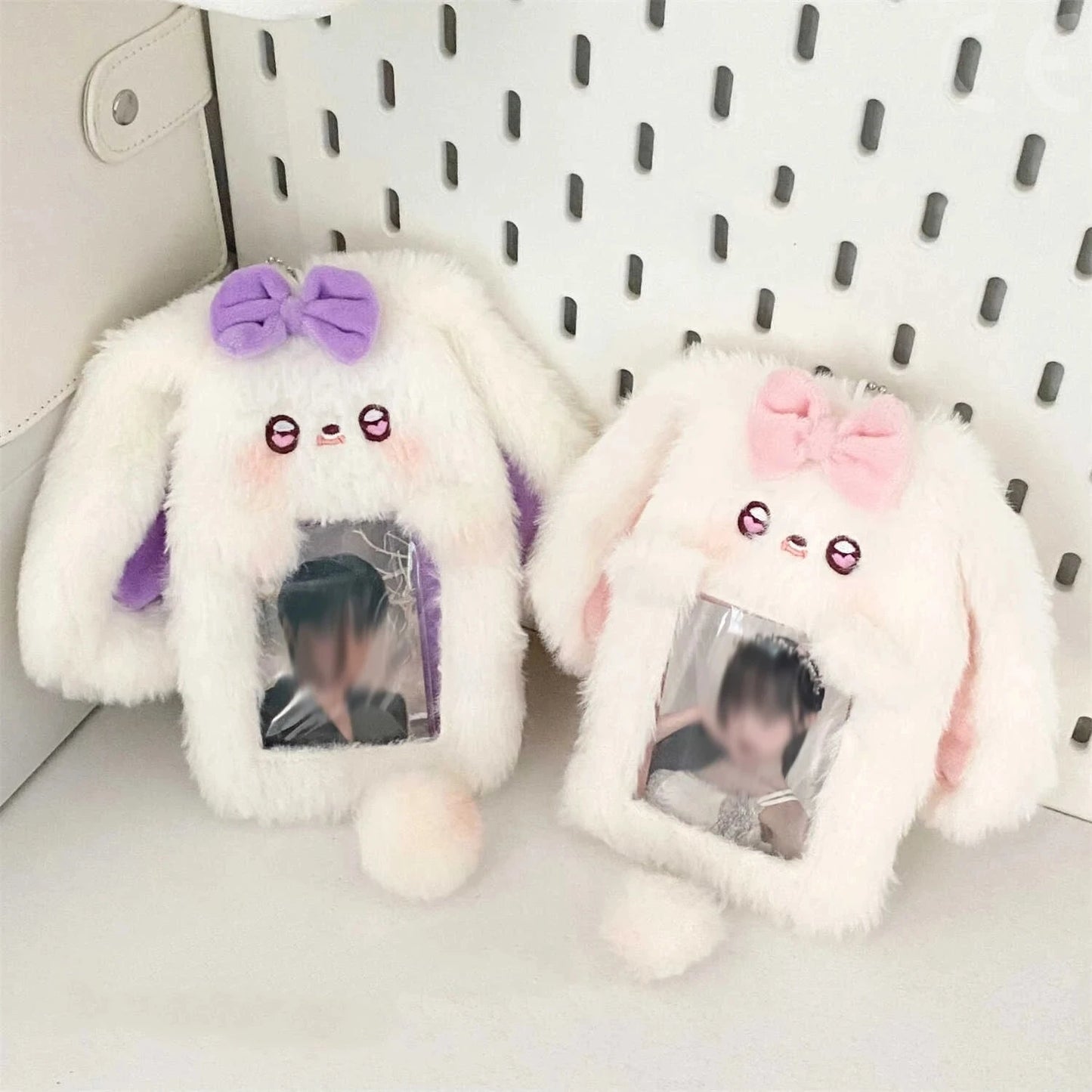 Cute Plush Photocard Holder – Cartoon ID & Credit Card Protector Wallet Case for Collectible Cards and Band Cards