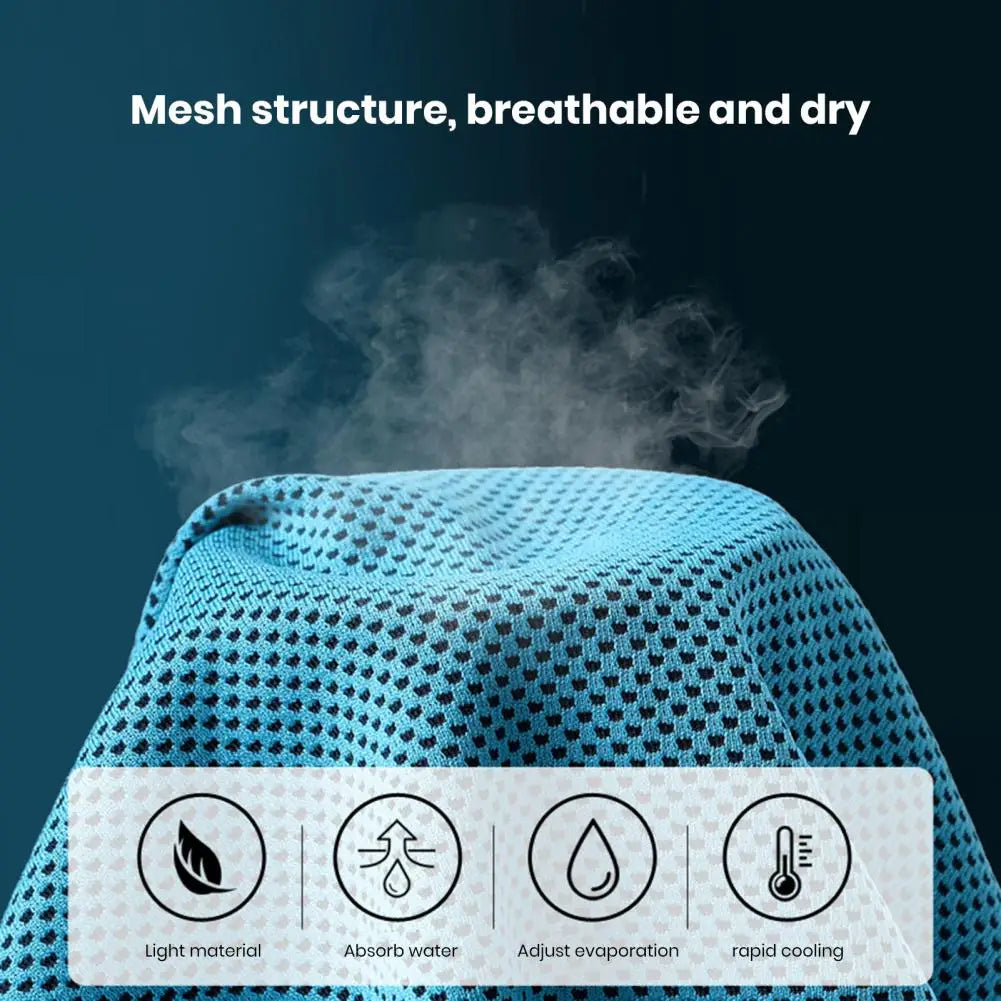 Instant Cooling Sports Towel – Quick-Dry Sweat-Absorbent Gym, Yoga & Workout Fitness Towel