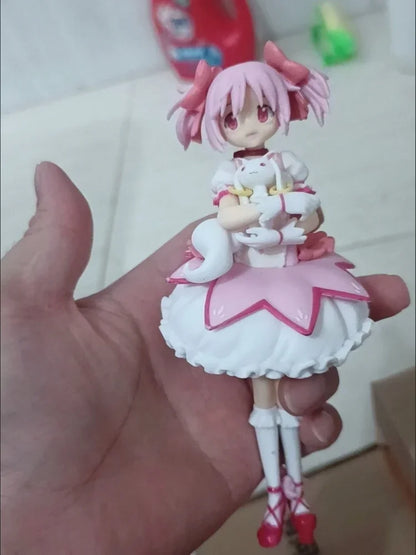 18cm Puella Magi Madoka Magica Kaname Madoka Action Figure – Magical Girl Model Doll for Christmas Gift & Decoration