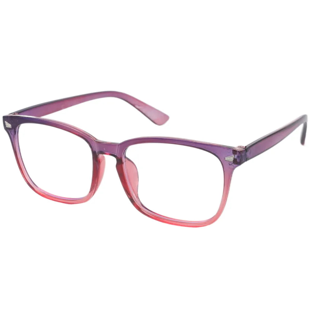 Square Blue Light Blocking Glasses – Nerd Eyeglasses Frame for Computer & Gaming Protection