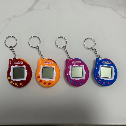 Transparent Electronic Tamagotchi – 168 Pets in One Virtual Cyber Digital Toy, Nostalgic Pixel Fun Play