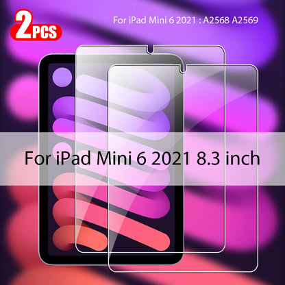 2Pcs Tempered Glass Screen Protector for iPad Pro, Air, Mini & 10th Gen – Compatible with iPad M4, M3, M2, A16 Accessories