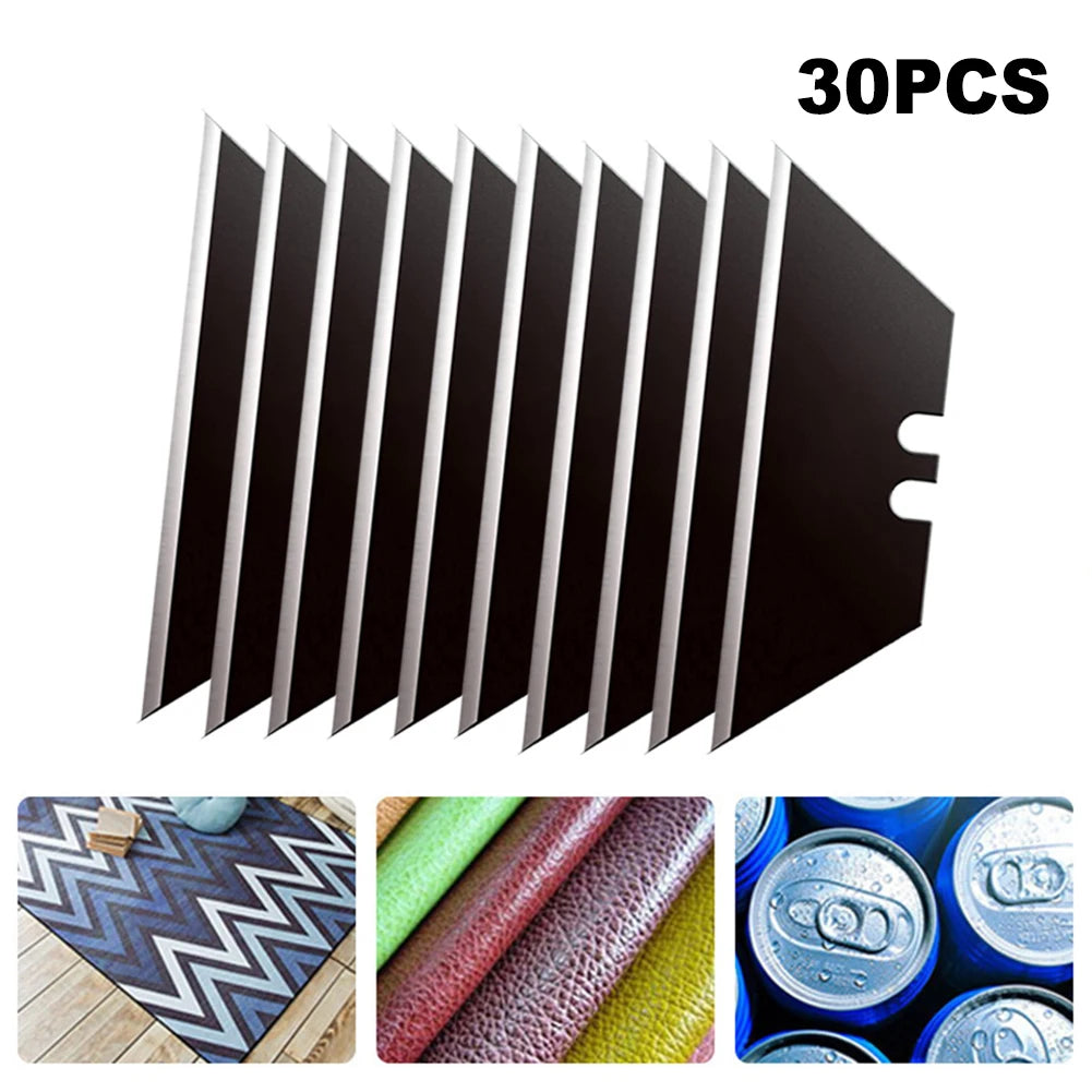 30Pcs Trapezoidal Blade Set - Multifunctional Replacement Blades for Art and Craft Cutters