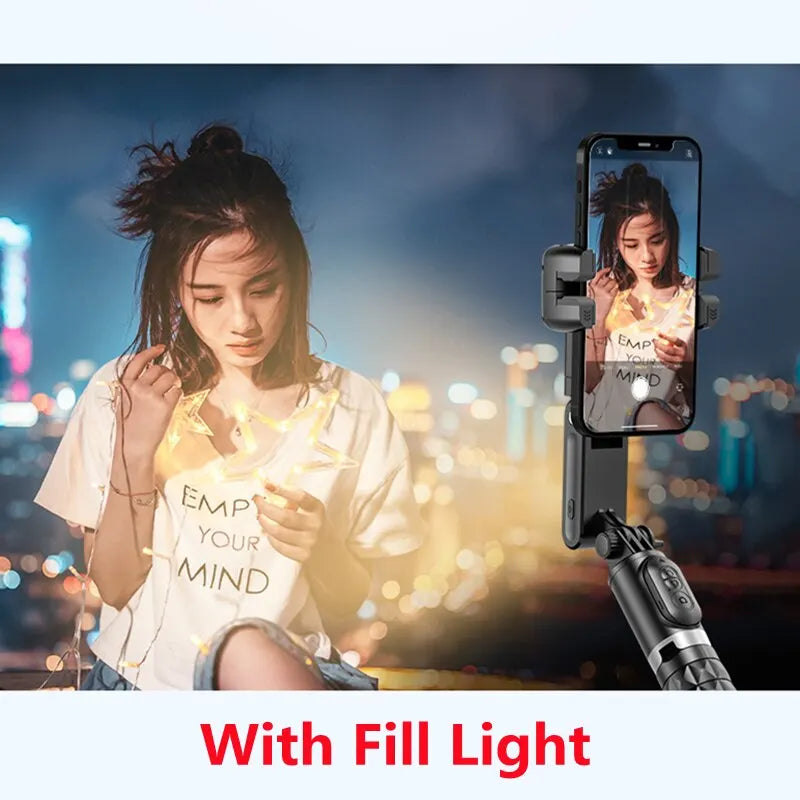 360° Rotation Gimbal Stabilizer & Selfie Stick – Tripod for iPhone & Smartphone Live Photography