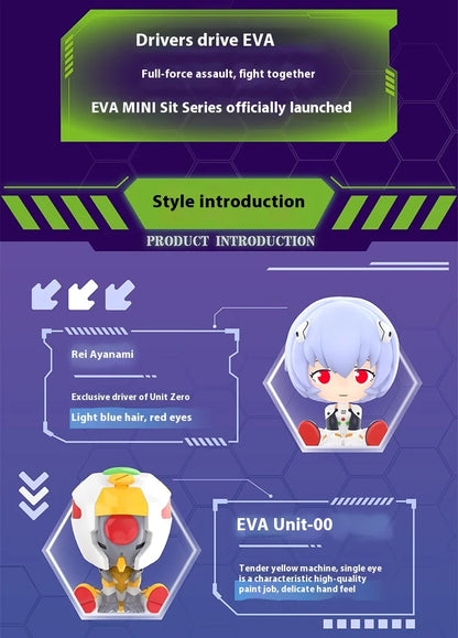 Evangelion Mini Sitting Series Blind Box – Anime Figure Collectible Decoration & Custom Gift