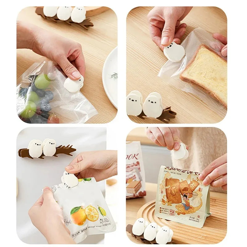 Magnetic Food Bag Sealing Strip - Moisture-Proof Snack & Powder Storage Clip