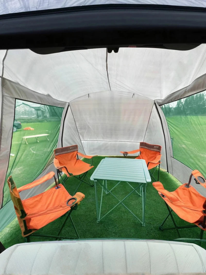 Lohascamping Car Box Docking Tent – Portable Waterproof SUV Tail Tent for 3-4 People, Large Dome Sunshade Tunnel Style Tent
