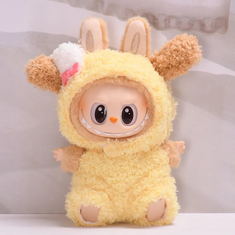 New Hot 2.0 Labubu Doll Outfit — Have A Seat Series Macaron The Monsters Vinyl Doll Clothes & Cap Accessories