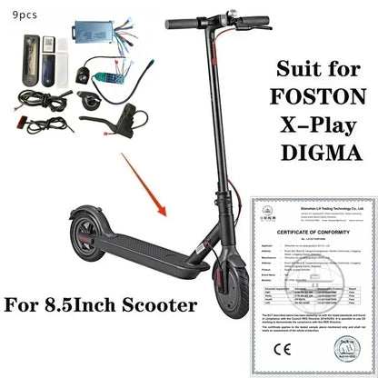 350W 36V 15A Scooter Controller Motherboard with Bluetooth & Tuya Smart – Compatible with FOSTON X-Play DIGMA, 8.5 Inch, Max Speed 30 Km/h