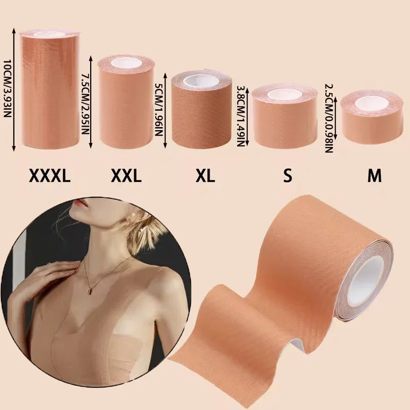 Adhesive Breast Lift Tape – Invisible Bust Support for B–E Cup Sizes and Backless or Strapless Outfits