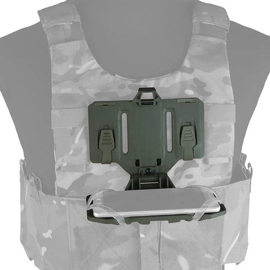 Tactical MOLLE Phone Holder - Folding Navigation Board Mount for Airsoft & Hunting Gear