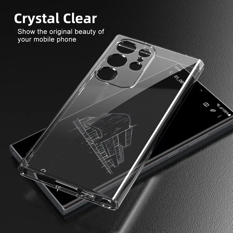 Soft Clear Silicone Phone Case for Samsung Galaxy A53 A13 A52 A12 A54 A16 A55 A52S S25 S24 S22 S21 S23 Ultra S20 FE Note 20 Ultra