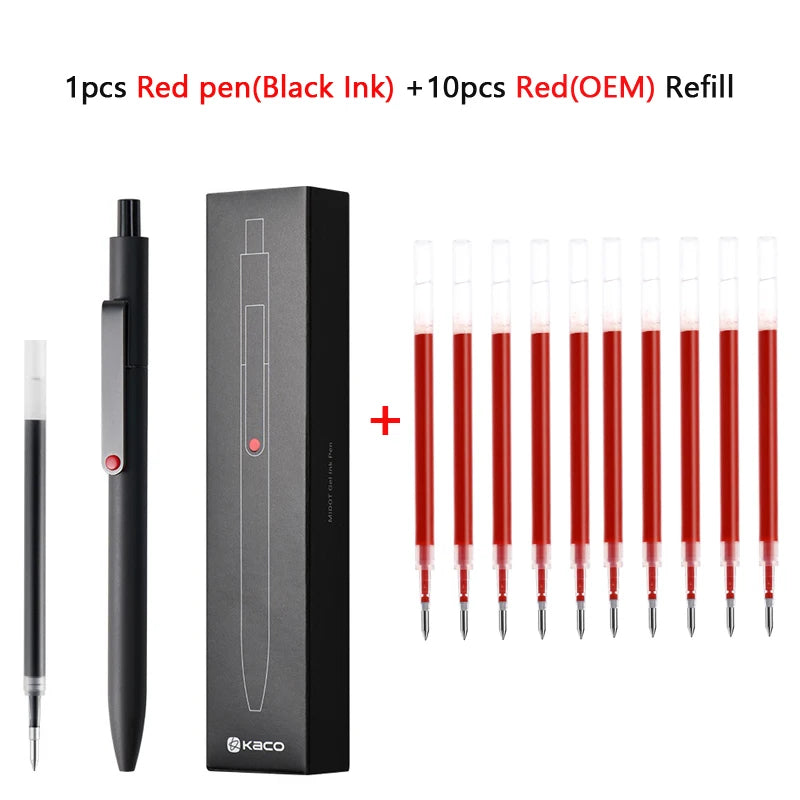 KACO 0.5mm MIDOT Gel Ink Pens – Quick-Drying, Smooth Writing, High-Volume for Exams, Grading, Homework, and Papers