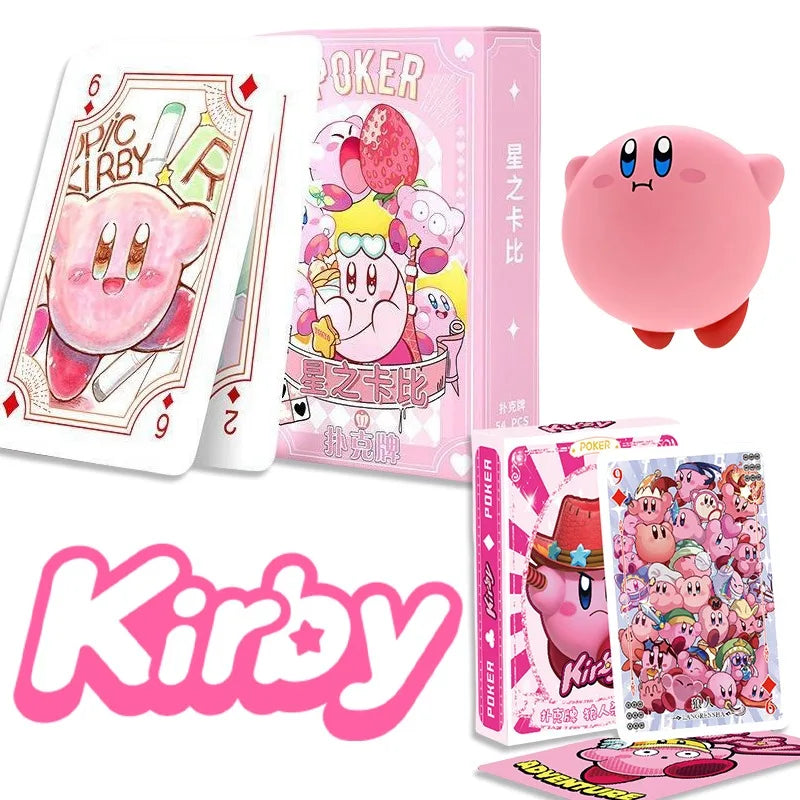 Kirby Poker Playing Cards – Kawaii Anime Board Game Deck for Kids, Party, and Creative Cartoon Gift Set
